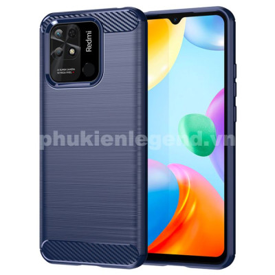 Ốp lưng dành cho Xiaomi Poco C40 , Redmi 10C chống sốc vân sợi cacbon - Hàng nhập khẩu