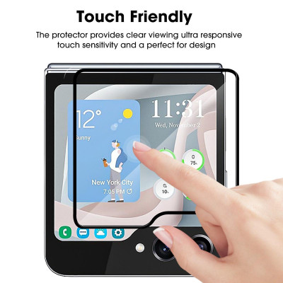 Dán kính cường lực cho Samsung Galaxy Z Flip 7 , Z Flip 6 Full màn hình phụ nano bền, đẹp, hiệu Kuzoom -hàng chính hãng