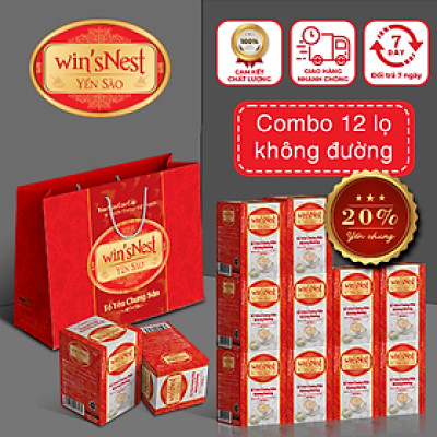 Combo 12 lọ Yến Sào cao cấp win