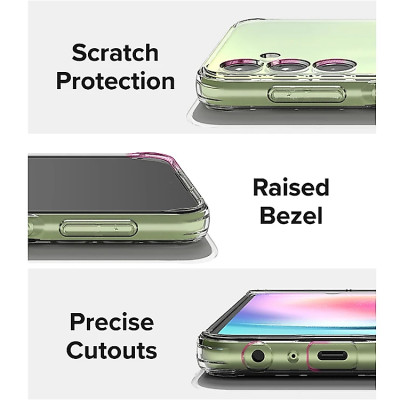 Ốp lưng silicon dẻo cho Samsung Galaxy M35 | M55 chuẩn 5G Ultra Thin trong suốt mỏng 0.6mm độ trong tuyệt đối chống sốc chống trầy xước - Hàng nhập khẩu