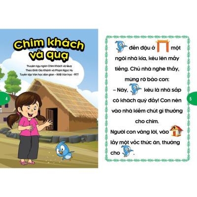 Sách - Phát Triển Tư Duy Và Ngôn Ngữ Cho Bé - Truyện Đọc Bằng Hình Ảnh - Truyện Ngụ Ngôn Việt Nam Đặc Sắc - Tập 1 - Việt Thư