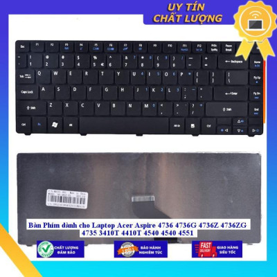 Bàn Phím dùng cho Laptop Acer Aspire 4736 4736G 4736Z 4736ZG 4735 3410T 4410T 4540 4540 4551 - Hàng Nhập Khẩu New Seal
