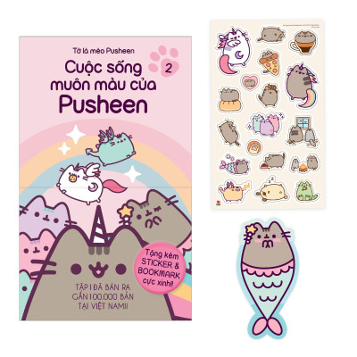 Tớ Là Mèo Pusheen - Tập 2: Cuộc Sống Muôn Màu Của Pusheen - Tặng Kèm Obi + Sticker + Bookmark