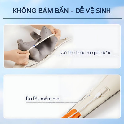 Máy massage cổ vay gáy 4D Kachi MK395 mô phỏng bàn tay người, chạy pin không dây tiện lợi - hàng chính hãng