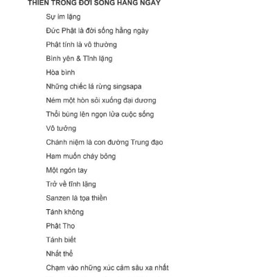 Trở Về Tĩnh Lặng