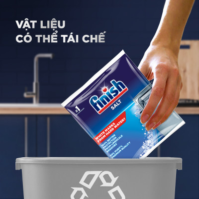 Muối Rửa Chén Bát Finish Salt - Bịch 1KG