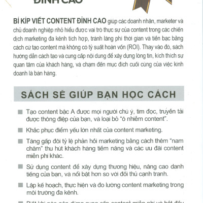 Bí Kíp Viết Content Đỉnh Cao - Cách Tăng Gấp Đôi Hiệu Quả Chiến Dịch Marketing - Robert W. Bly; Nhật Linh dịch