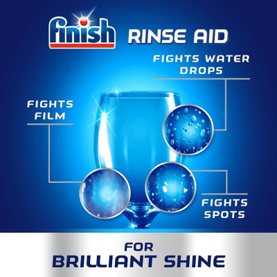 Nước làm bóng và khô bát, đĩa Finish Dishwasher Shine & Dry Lemon 400ml QT017390 - hương chanh
