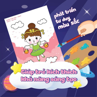 Sách - Tô Màu Diệu Kỳ - Bí Mật 12 Chòm Sao (Hơn 40 Stickers) - Megabook