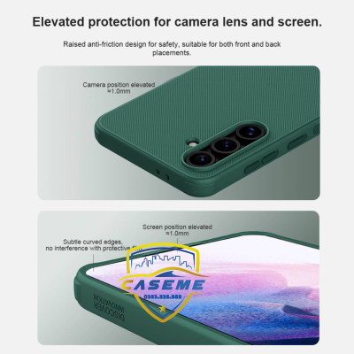 Ốp Lưng Nillkin Dành Cho Samsung S24 FE Dạng Sần Viền Silicon - Hàng Chính Hãng