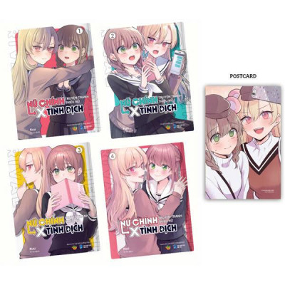 Sách - Bộ Manga - Nữ Chính Truyện Tranh Thiếu Nữ X Tình Địch: Tập 1 - 4 (Bộ 4 Tập) (Tái Bản 2025) - Tặng Kèm Postcard Bồi Cứng