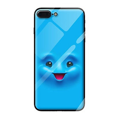 Ốp lưng kính cường lực cho iPhone 8 Plus MẶT CƯỜI 2 - Hàng chính hãng