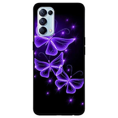 Ốp lưng dành cho Oppo Reno 5 mẫu Bướm Tím