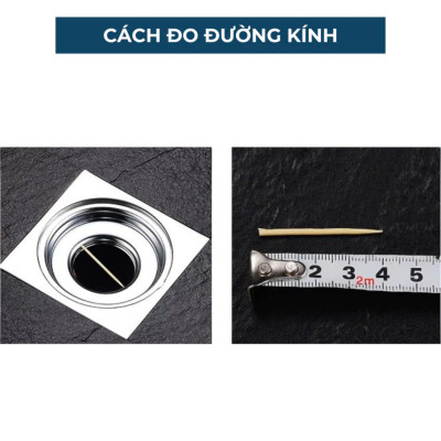 Phụ kiện ngăn mùi hôi nhà tắm lắp thoát sàn chống côn trùng bằng đồng kt 3.3cm đến 4.2cm
