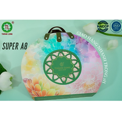 Hộp Bánh Trung Thu 4 bánh 1 trứng 150g - COMBO SUPER A8 - Thành Long - (600g) - VIỆT NAM