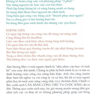 Cân Bằng Công Việc Và Cuộc Sống