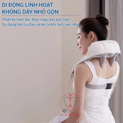 Máy massage cổ vai gáy P11 & GH-818  mô phỏng bàn tay người massage, hỗ trợ giảm đau mỏi, giúp thư giãn