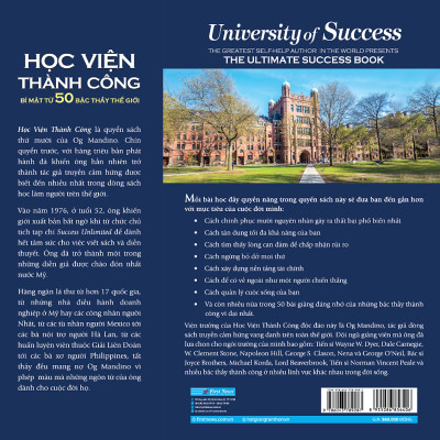 Sách - Học Viện Thành Công- First New- Og Mandino- Bìa mềm