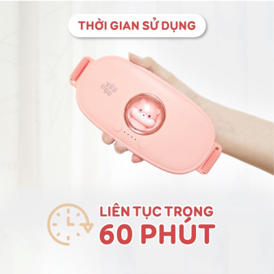 Máy massage làm ấm bụng kinh, Đai chườm nóng giảm đau bụng kinh, Đai đeo làm ấm bụng