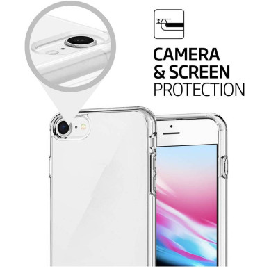 Ốp lưng dẻo silicon cho iPhone SE 2020 / iPhone 7 / iPhone 8 hiệu HOTCASE Ultra Thin (siêu mỏng 0.6mm, chống trầy, chống bụi) - Hàng nhập khẩu