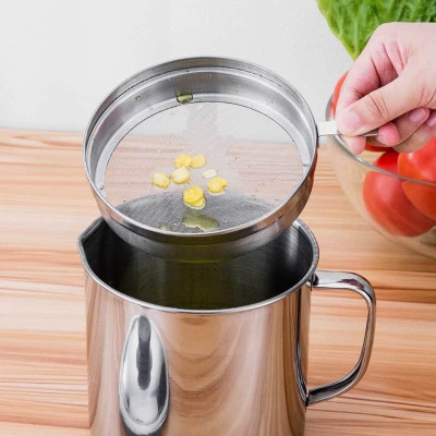 Ca Lọc Dầu Ăn Có Lưới Lọc Cặn Bằng INOX 304 Không Gỉ