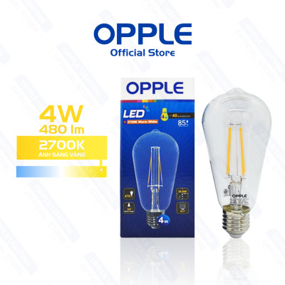 Bóng OPPLE LED Fila Ecomax ST64 E27 - Hiệu ứng ánh sáng như bóng sợi đốt, tiết kiệm năng lượng
