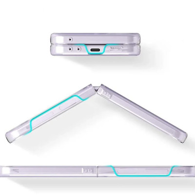 Ốp lưng trong suốt chống sốc cho Samsung Galaxy Z Flip 6 hiệu Likgus Crystal - Bảo vệ toàn diện, chống sốc chống va đập, đệm khí 4 góc - Hàng nhập khẩu