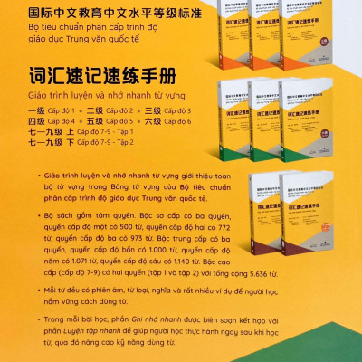 Sách - Bộ Tiêu Chuẩn Phân Cấp Trình Độ Giáo Dục Trung Văn Quốc Tế - Giáo Trình Luyện Và Nhớ Nhanh Từ Vựng - Cấp Độ 4