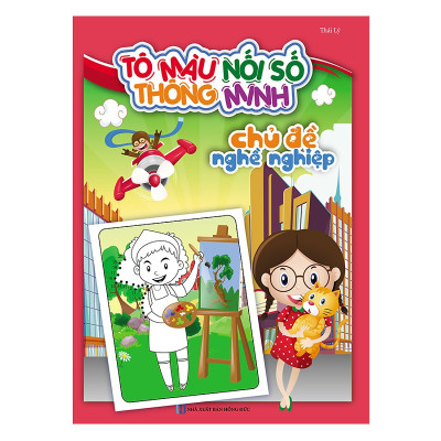 Tô Màu Nối Số Thông Minh Cho Bé 3-6 Tuổi (Bộ Túi 8 Cuốn) (Tặng kèm booksmark)