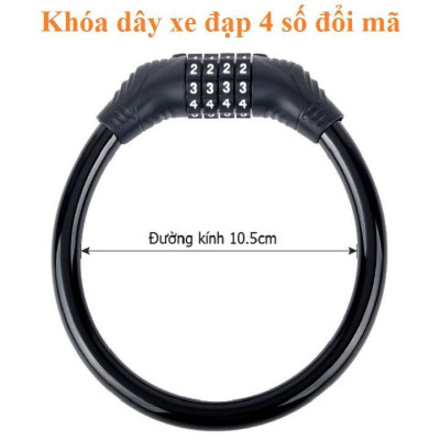 Khóa xe đạp xe máy chống trộm kết hợp mã số, khóa mật khẩu an toàn