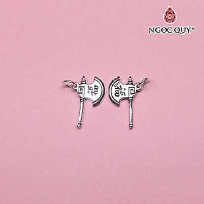 Charm bạc hình cây rìu may mắn treo - Ngọc Quý Gemstones