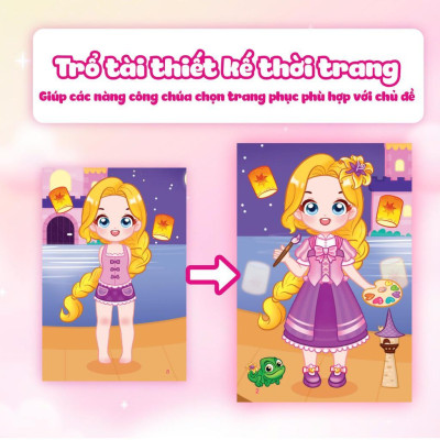 Sách - Chibi Fashion - Bóc Dán Hơn 500+ Stickers Váy, Phụ Kiện Xinh Đẹp Cho Bé Gái - Combo 5 Cuốn - Megabook