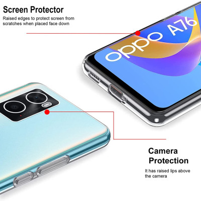 Ốp lưng silicon dẻo cho Oppo A96 4G hiệu Ultra Thin trong suốt mỏng 0.6mm độ trong tuyệt đối chống trầy xước - Hàng nhập khẩu