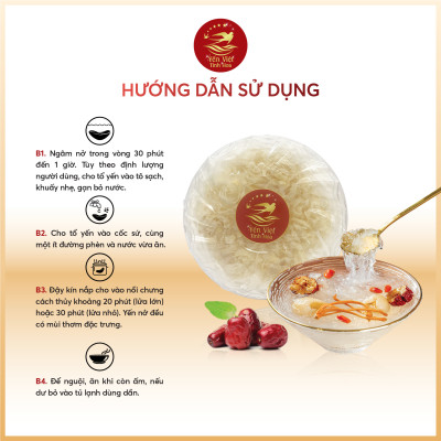 Chân yến Tinh chế thượng hạng 100 gram Yến Việt Tinh Hoa  - Hàng chính hãng