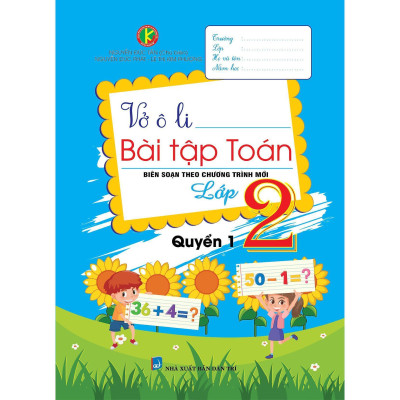 Sách - Vở Ô Li Bài Tập Toán Lớp 2 - Biên Soạn Theo Chương Trình Mới - Combo 2 Tập - Khang Việt Book