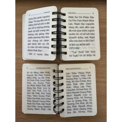 Sách - Combo Kinh Địa Tạng và Kinh Vô Lượng Thọ ( khổ mini, gáy lò xo)