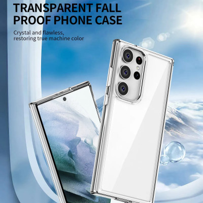 Ốp lưng trong suốt viền màu cho Samsung Galaxy S23 Ultra hiệu Likgus Simple But Unique chống sốc, chống chịu mọi va đập- Hàng nhập khẩu