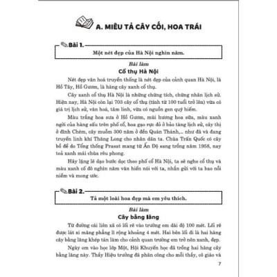 Những Bài Văn Miêu Tả Lớp 5 (HA-MK)