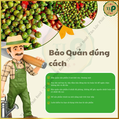 ĐẬU HÀ LAN TỎI ỚT TÂN LỘC PHÁT COMBO 2 HŨ - MỖI HŨ 500G