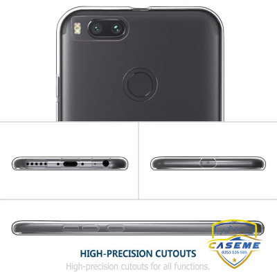 Ốp lưng dành cho Xiaomi Mi A1/ Mi 5X silicon TPU dẻo trong suốt dày dặn chống sốc, chống xước cao cấp - Hàng chính hãng