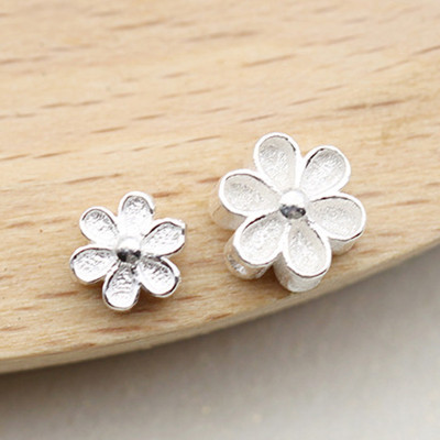Combo charm bạc hoa anh đào xỏ ngang - Ngọc Quý Gemstones
