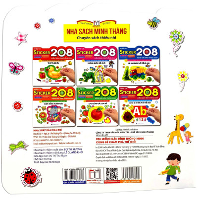 208 Miếng Dán Hình Thông Minh - IQ-EQ-CQ: Cùng Bé Khám Phá Thế Giới