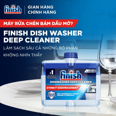 Dung Dịch Tẩy Rửa Máy Rửa Chén Bát Finish Dishwasher Deep Cleaner