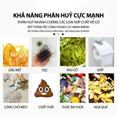 Bột Thông Bồn Cầu, Thông Tắc Ngẽn Cống, Lavabo. Loại Mạnh Xử Lý Triệt Để Nhanh Chóng - Hàng Loại 1 - CHính Hãng MINIIN