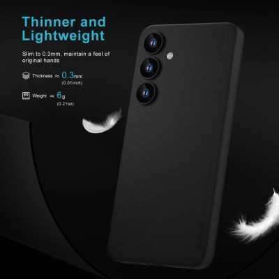 Ốp lưng nhám chống sốc siêu mỏng 0.3mm cho Samsung Galaxy S25 Plus hiệu Memumi có gờ bảo vệ camera - Hàng nhập khẩu