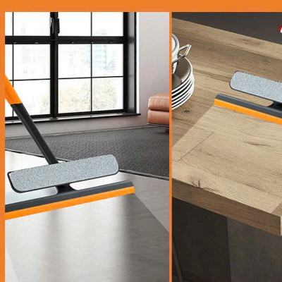 Cây gạt nước lau kính đầu mềm chống trầy xước Đa Năng 3 in1 - Chổi Lau Kính Kèm Gạt Nước Silicon Xoay 360 Độ Chống Trượt