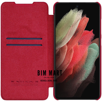 Bao da Nillkin QIN dành cho Samsung S21 FE - Hàng Nhập Khẩu