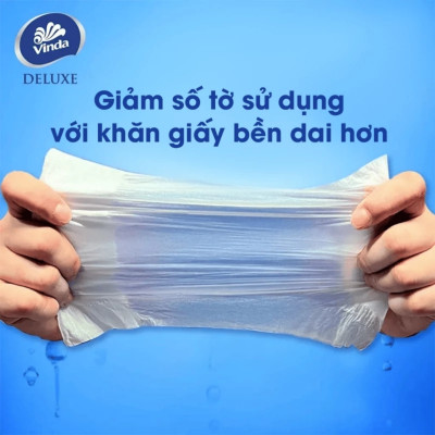 Khăn Giấy Rút Cao Cấp Vinda Deluxe 3 Lớp - L - 110 tờ (4 Gói)