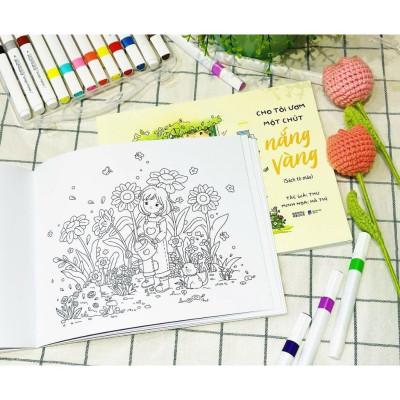 Sách Tô Màu - Cho Tôi Ươm Một Chút Nắng Vàng - AZ Việt Nam