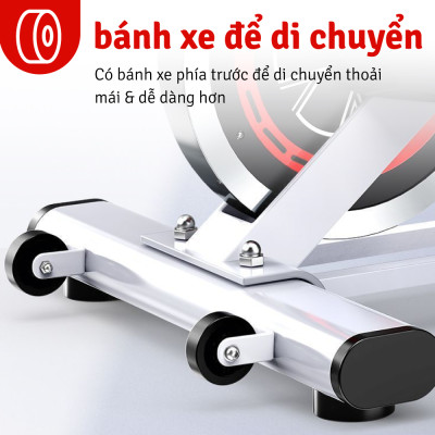 Xe đạp tập thể dục, Xe đạp thể thao,Xe đạp thể dục trong nhà giảm mỡ, săn chắc cơ thể, S500 - S303 - Elite 03 có đồ hồ hiển thị quãng đường, calo tiêu thụ, (hàng nhập khẩu)